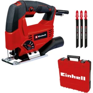 EINHELL Stichsäge TC-JS 80/1 Kit (rot/schwarz, 550 Watt, inkl. Koffer & Zubehör)
