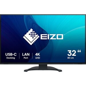 EIZO EV3240X-BK, LED-Monitor (80 cm (32 Zoll), schwarz, UltraHD/4K, IPS, LAN, USB-C)