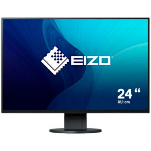 EIZO Flexscan EV2456-BK Generalüberholt, LED-Monitor (61 cm (24.1 Zoll), schwarz, WUXGA, IPS, DisplayPort, DVI, HDMI, VGA)