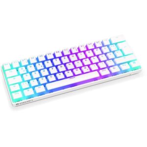 ENDORFY Thock Compact Wireless Pudding Onyx White, Gaming-Tastatur (weiß, DE-Layout, Kailh Box Red)
