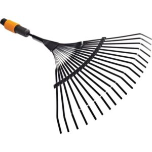 Fiskars QuikFit Fächerbesen (schwarz/orange, 43cm)