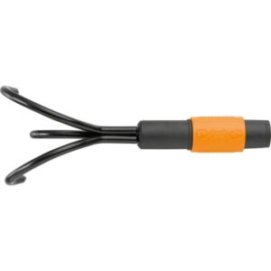 Fiskars QuikFit Grubber, Handgrubber (schwarz/orange, 9cm)