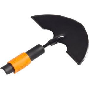 Fiskars QuikFit Halbmond-Rasenkantenstecher (schwarz, Breite 19,5cm)