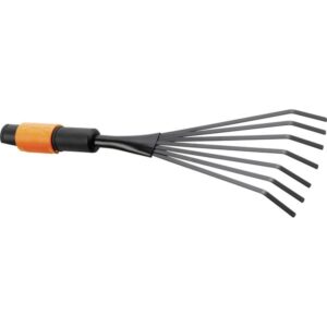 Fiskars QuikFit Kleinfächerbesen (schwarz/orange)