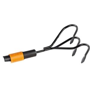 Fiskars QuikFit Krümmer, Hacke (schwarz/orange, 12,5cm)