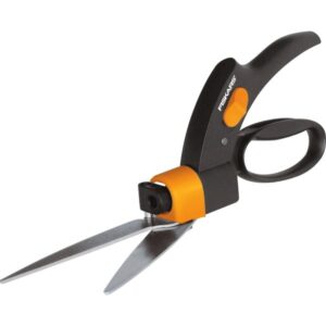 Fiskars Rasenkantenschere Servo-System GS42, Grasschere (schwarz)
