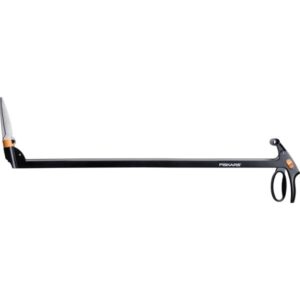 Fiskars Rasenkantenschere Servo-System GS46, Grasschere (schwarz, mit Stiel)
