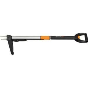 Fiskars SmartFit Teleskop-Unkrautstecher (schwarz/orange)