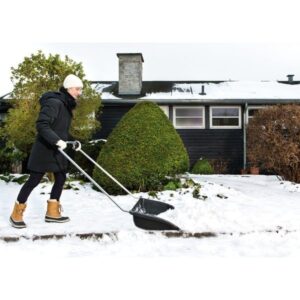 Fiskars SnowXpert Schneewanne, Schneeschieber (schwarz)