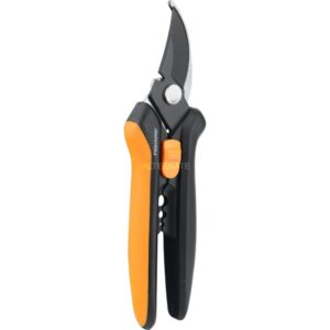 Fiskars Solid Floristenschere SP14, Gartenschere (orange/schwarz)
