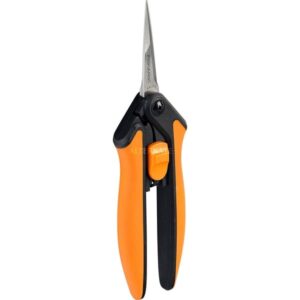Fiskars Solid Micro-Tip Gartenschere SP130 (orange/schwarz)