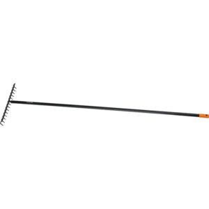 Fiskars Solid Rechen (schwarz/orange, 36cm)