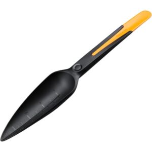 Fiskars Solid Saatgut-Pflanzenkelle (schwarz/orange, 5cm)