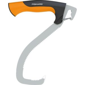 Fiskars WoodXpert Hebehaken, Haken / Packzange (schwarz/orange)