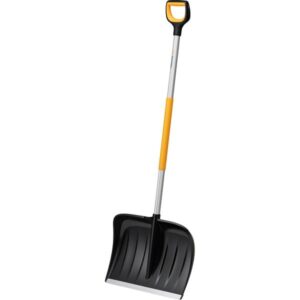 Fiskars X-Series Schneeräumer, Schneeschieber (schwarz/orange)