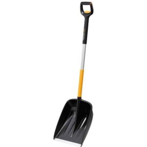 Fiskars X-series Teleskop-Schneeschaufel (schwarz/orange, 36cm)