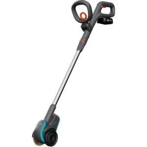 GARDENA Akku-Fugenbürste EasyWeed 1800/18V P4A, Unkrautentferner (grau/türkis, Li-Ion Akku 2,0Ah P4A, POWER FOR ALL ALLIANCE)