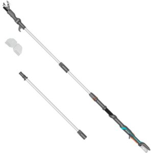 GARDENA Akku-Teleskop-Baumschere HighCut 360/18V P4A solo, 18Volt (dunkelgrau/türkis, ohne Akku und Ladegerät, POWER FOR ALL ALLIANCE)