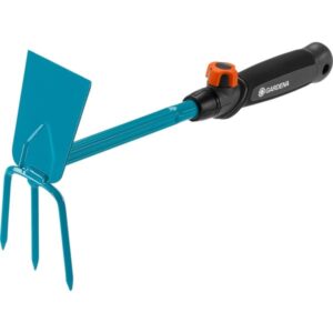 GARDENA combisystem-Kleinhäckchen, 3 Zinken, Hacke (türkis, 6,5cm)