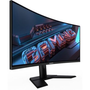 GIGABYTE G34WQCP, Gaming-Monitor (86.4 cm (34 Zoll), schwarz (matt), QHD, VA, Curved, 180Hz Panel)