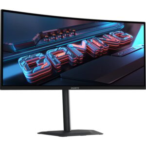 GIGABYTE GS34WQCA, Gaming-Monitor (86.4 cm (34 Zoll), schwarz, WQHD, VA, Curved, FreeSync-Premium, Adaptive-Sync, 120Hz Panel)