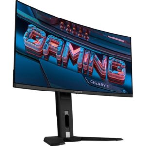 GIGABYTE MO34WQC2, Gaming-Monitor (86.8 cm (34 Zoll), schwarz, WQHD, QD-OLED, Curved, USB-C, 240Hz Panel)