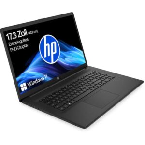 HP 17-cn3251ng, Notebook (schwarz, Intel® Core™ i5-1334U, Intel® Iris® Xe Graphics, 16 GB DDR4, 512 GB (512 GB SSD), Windows 11 Home)