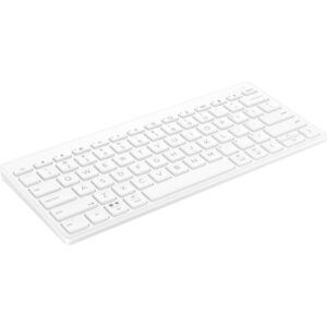 HP 350 Kompakte Multi-Device Bluetooth-Tastatur (weiß, DE-Layout, Plunger)