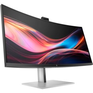 HP 734pm, LED-Monitor (86.4 cm (34 Zoll), schwarz/silber, WQHD, IPS Black, Thunderbolt 4, 5 MP HDR KI Webcam, 120Hz Panel)