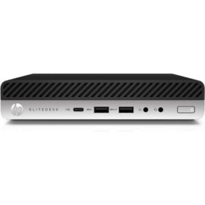 HP EliteDesk 800 G5 MP Generalüberholt, Mini-PC (schwarz/silber, Windows 11 Pro)