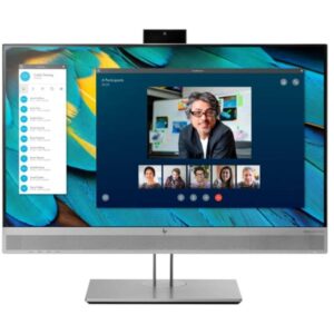 HP EliteDisplay E243m Generalüberholt, LED-Monitor (60.5 cm (23.8 Zoll), silber/schwarz, FullHD, IPS, HDMI, VGA, DisplayPort, Webcam)
