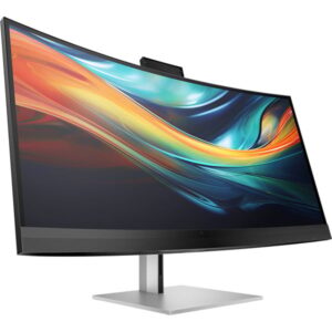 HP S7 Pro 740pm Konferenzmonitor, LED-Monitor (100.8 cm (39.7 Zoll), schwarz/silber, WUHD, IPS, Curved, USB-C/Thunderbold 3)