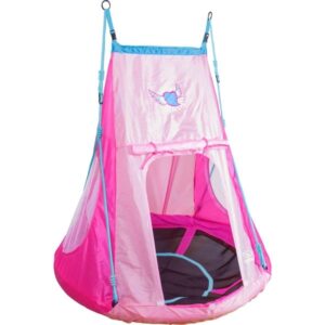 HUDORA Nestschaukel mit Zelt Heart 110 (pink)