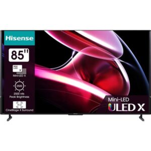 Hisense 85UXKQ, LED-Fernseher (215 cm (85 Zoll), schwarz, UltraHD/4K, Triple Tuner, AMD Free-Sync, 120Hz Panel)