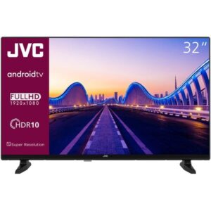 JVC LT-32VAF3355, LED-Fernseher (80 cm (32 Zoll), schwarz, FullHD, Tripple Tuner, Smart TV, Android Betriebssystem)
