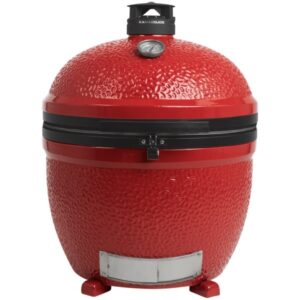 Kamado Joe Big Joe II Stand-Alone, Holzkohlegrill (rot/schwarz, Ø 61cm, freistehend)