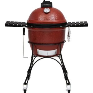 Kamado Joe Holzkohlegrill Classic (rot/schwarz, Ø 46cm)