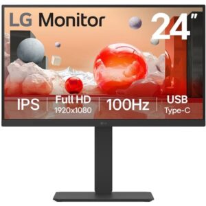 LG 24BA650-B.AEU, LED-Monitor (60.4 cm (23.8 Zoll), schwarz, FullHD, IPS, USB-C, 100Hz Panel)