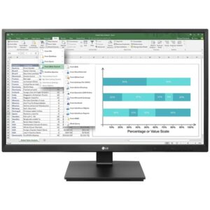 LG 24BK550Y-B Generalüberholt, LED-Monitor (60.5 cm (23.8 Zoll), schwarz, FullHD, IPS, USB-Hub, Lautsprecher)