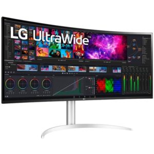 LG 40WP95XP-W, Gaming-Monitor (100.86 cm (39.7 Zoll), schwarz/weiß, WUHD, IPS, Curved, HDMI, DisplayPort, USB-C, Free-Sync, HDR10)