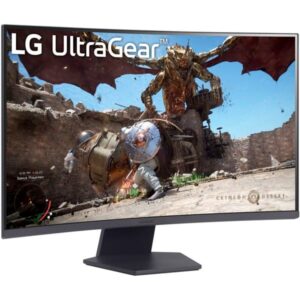 LG UltraGear 27GS60QX-B, Gaming-Monitor (68.4 cm (27 Zoll), schwarz, WQHD, VA, Curved, AMD Free-Sync, 180Hz Panel)