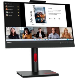 Lenovo ThinkCentre Tiny-In-One 22 Gen5 Touch, LED-Monitor (55 cm (21.5 Zoll), schwarz, FHD, IPS, Webcam, Touchpanel)