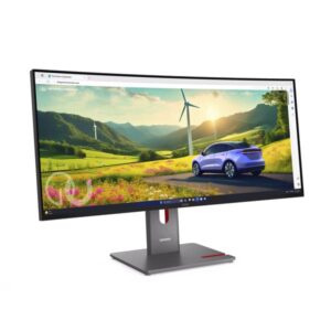 Lenovo ThinkVision P34WD-40, LED-Monitor (86.4 cm (34 Zoll), schwarz, WQHD, IPS, Curved, KVM, USB-Hub, USB-C, HDMI, DP, 120Hz Panel)