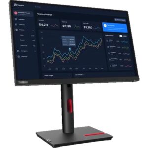 Lenovo ThinkVision T22i-30, LED-Monitor (54.5 cm (21.5 Zoll), schwarz, Full HD, IPS, HDMI, DisplayPort, VGA, Pivot)