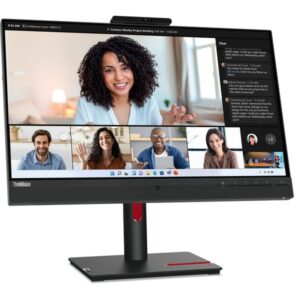 Lenovo ThinkVision T24mv-30, LED-Monitor (60.45 cm (23.8 Zoll), schwarz, Full HD, IPS, HDMI, DisplayPort, USB-C, Pivot, Webcam)