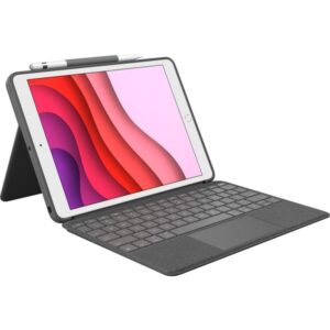 Logitech Combo Touch, Tastatur (grau, DE-Layout, Scherenmechanik, für iPad 9./8. /7. Generation)