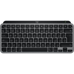 Logitech MX Keys Mini für Mac, Tastatur (grau/schwarz, DE-Layout, Metallgehäuse, kompatibel mit Apple macOS, iPad OS)