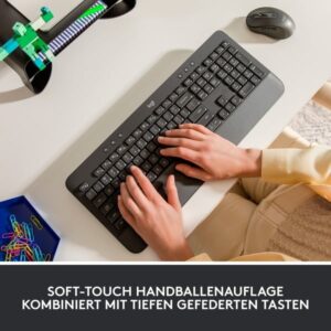Logitech Signature K650, Tastatur (graphit, DE-Layout, Logi Bolt, Bluetooth, für Windows/macOS/Chrome OS/Linux/iPadOS/Android)