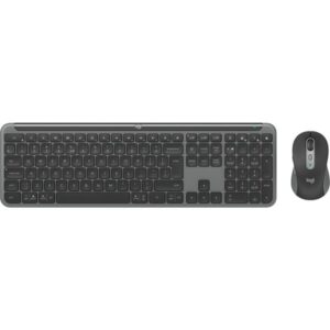 Logitech Signature Slim Combo MK950 for Business, Desktop-Set (graphit, DE-Layout, Scherenmechanik, Logi Bolt, Bluetooth, für Windows/macOS/ChromeOS/Linux/iPadOS/Android)