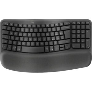 Logitech Wave Keys, Tastatur (graphit, DE-Layout, Logi Bolt, Bluetooth, für Windows/macOS/ChromeOS/Android/Linux)